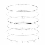 Glamifyr 6 Stück Boho Hüftkette Bauchkette,Body Chain Silber,Bauchkette Silber Set,für Frauen Mädchen Boho Quaste Hüftkette,mit Perlen Pailletten Schmetterling Anhänger Quaste Körperschmuck