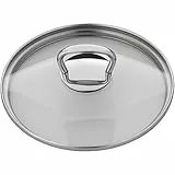 WMF Pfannen- Topfdeckel 16 cm, Glasdeckel mit eckigem Metallgriff, Deckel für Töpfe & Pfannen, hitzebeständiges Glas, spülmaschinengeeignet