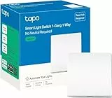 Tapo S210 Smart Lichtschalter, 1-Gang 1-Way, Fernbedienung, Sprachsteuerung über Amazon Alexa oder den Google Assistant, batteriebetrieben, Muss mit Tapo Hub verwendet Werden