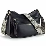 Missnine Crossbody Bag Damen Umhängetaschen Schulterhandtaschen, Wasserabweisend PU Leder Handtasche mit Verstellbarem Schultergurt