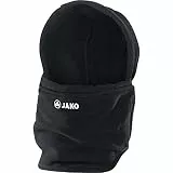 JAKO Unisex Neckwarmer mit Mütze, Schwarz, L-XL