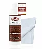 Leder-Futzi® Lederpflege 250 ml mit Tuch – Effektive Pflege für Glattleder & Longlife-Leder – Rückfettung & Schutz – Made in Germany