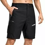 X-TIGER Kurze Hosen Herren Wanderhose Cargo Shorts Herren Sommer mit 5 Taschen Leicht Atmungsaktiv Outdoorhose Trekkinghose MTB Hose