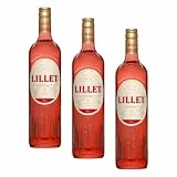 Lillet Rosé – Französischer Weinaperitif mit fruchtig-frischem Geschmack – 1 x 0,75 l, Cabernet Sauvignon (Packung mit 3)