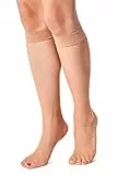 LORES Kniestrümpfe für Damen, Fischnetz-Stil, Einheitsgröße, Rautenmuster