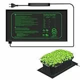 LUCKYLUX Heizmatte Pflanzen- Schnelle Erwärmung, Feuerschutz, Wärmematte zur Keimung und Temperatur-Regulierung, ideal für Sämlinge, Haustiere und Reptilien 20,75'x10' Zoll, 21Watt