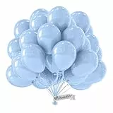 BIO Luftballons Blau [50 Stück]• MADE IN EU • Zertifiziert nachhaltige Bio Ballons • 100% Naturlatex •Regional hergestellt • Ø34 cm • Luftballons Geburtstag für Party, Hochzeit, uvm. Heliumgeeignet
