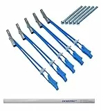 Knauf Hartmut Hohlraumdübel 5 Stück - Metall-Kunststoff Dübel mit Schraube M5x60 - für alle Beplankungsdicken inkl. DEWEPRO Zimmermannsbleistift