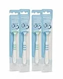 Oral-Prevent Zungenreiniger - effektive Zungenbürste - Zungenschaber gegen Beläge - sanfte Zungenreinigung - Reinigungsbürste für die Zunge