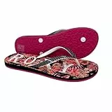 Roxy Womens Simba Love V (Black/Pink Flowers, us_footwear_size_system, adult, women, numeric, medium, numeric_10)