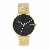 JOOP! Armbanduhr Damen Quarzuhr Analog, mit Edelstahl Armband, Gold, 5 bar Wasserdicht, End of Life System, Kommt in Uhren Geschenk Box, 2033714