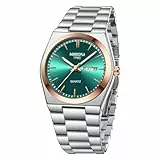 NIBOSI Uhren Herren Edelstahl Analog Armbanduhr schlicht Zifferblatt Herrenuhren Business Wasserdicht Klassische mit Datum Geschenke für Männer