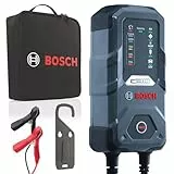 Bosch C30 Batterieladegerät, 3,8 A mit Erhaltungsfunktion, für 6 V/12 V Blei-Säure-, EFB-, Gel-, AGM- und SLI-Batterien, wird mit einem UK-Stecker geliefert