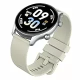 vamout Smartwatch Damen Rund mit Telefonfunktion,1.39' HD Uhr Damen, Fitnessuhr Damen100+ Sportmodi, Smart Watch mit SpO2 Pulsuhr Schlafmonitor, IP68 Wasserdicht, für iOS Android, Schneewittchen