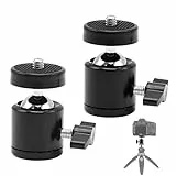 Kugelgelenk,Stativkopf,Kugelkopf Stativ,Kamerahalterung,Mini Stativkopf Kugelkopf Mit 1/4 Blitzschuhadapter,360° Drehbar Ball Head Für Kamera Halterung,Stativ,Handyhalter