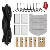 DingGreat Komplettes Ersatzteil-Set für MONSGA MS1 MAX Roboterstaubsauger - Inkl. 1x Hauptbürste, 8x Seitenbürsten, 6x Staubbeutel, 4x Filter, 5x Mopptücher