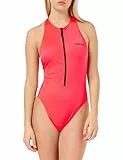 Calvin Klein Damen Badeanzug One Piece Racerback-Design, Rot (Signal Red), L