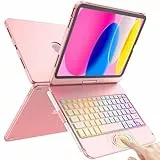 TQQ Touchpad-Tastaturhülle für iPad 10. Generation, Multi-Touch-Präzisions-Trackpad, 360° drehbar, dünn und leicht, kompatibel mit iPad 10. Generation 27,7 cm (10 Zoll) 2022