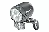 Prophete LED-Scheinwerfer 120 Lux | Fahrradbeleuchtung | Aluminium | OSRAM LEDs | für E-Bike (6-48 V) | inkl. Halterung | Seitliche Sichtbarkeit