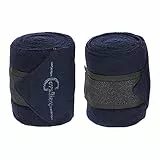 Covalliero Fleece-Bandage Empara, Navy, 4 STK.