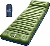 Myxslop Camping Isomatte ,12CM Verdicktes Luftmatratze Camping, Aufblasbare Matratze mit Fußpumpe & Kissen, Ultraleichte Schlafmatte Outdoor für Wandern, Strand, Reise, Zelt