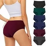 FALARY Unterhosen Damen Baumwolle Atmungsaktiv Hipster Slips, Bequeme und Weiche Unterwäsche für Frauen Schlüpfer Slips Sportunterhosen für Damen 6er Pack（L/gr.42, Mehrfarbig-3）