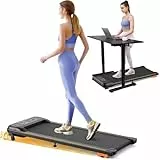 Walking Pad mit Neigung, 4 in 1 Untertisch-Laufband für Zuhause/Büro, 2,5 PS kompaktes Laufband mit LED-Display und Bluetooth-Lautsprecher für Fitnessübungen, Fernbedienung & App-Steuerung, Keine