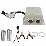 Yosoo Auto-Elektroheizung, Auto-Elektro-Abtauheizung, 800 W, Tragbar, Schnelle Heizung, Auto-Windschutzscheiben-Heizlüfter mit 2 Löchern (12V)