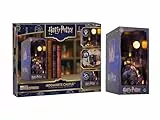 Revell Tiny Adventures Hogwarts Castle | Harry Potter Book Nook Holzbausatz mit LED Beleuchtung | 23 cm Diorama für Bücherregal | lasergeschnittenes Stecksystem | Geschenk für Potterheads