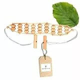 HOFMEISTER® Massage-Gerät aus robustem Buchenholz, gegen Verspannungen & Schmerzen, Wellness & Entspannung für Rücken & Schultern, Naturprodukt aus Europa, Massage-Band, Holz, 112 cm