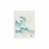 Herlitz 50033492 GREENline Spiralblock, A5, 70 Blatt kariert, 80 g/m², Weiß