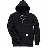 Carhartt Herren Zip Hooded Sweatshirt Sweatshirt, Schwarz, L