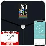 Fitleap Körperfettwaage mit Körperfettanalyse, digitale Bluetooth Personenwaage mit App-Funktion, Waage mit Körperzusammensetzungsfunktion