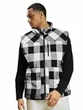 Brandit Lumber Vest, Farbe: white/blac, Größe: 3XL