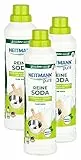 HEITMANN pure Reine Soda Flüssig: Ökologischer multifunktionaler Reiniger für den Haushalt, Zugabe zu Putzmittel 3x750ml