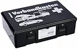 Söhngen KFZ Verbandskasten (mit Füllung, 2x Mundschutzmasken, schwarz, Koffer aus ABS Kunststoff) 260x160x80 mm, 3004002