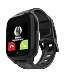 Xplora XGO 3 - Wasserdichte Telefon Uhr für Kinder (mit SIM-Karte) - 4G, Anrufe, Nachrichten, Schulmodus, SOS-Funktion, GPS, Kamera, Schrittzähler - inkl kostenlosem Tarif-Vertrag für 3 Mon. (SCHWARZ)