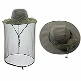 ZffXH 1/2 Pcs Moskitonetz Hüte mit Netz, Gesichtsnetz, Sarifi, Wandern, Sonnenschutzkappe, Imker