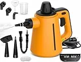 Dampfreiniger, Steam Cleaner mit 10 Zubehörteilen, 3,5 Bar Dampfdruck 380 ml 1050W Dampfreiniger Handgerät Für Böden Polstermöbel Fugen und Autos, Entfernt Schmutz und Fett