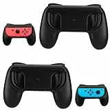 FePen Griffe Kompatibel mit Nintendo Switch für JoyCon, 2 Stück Griffhalter Switch, Halterung Gaming Controller Kompatibel mit Switch OLED, JoyCon Griff Halterung, Schwarz