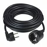 REV Verlängerungskabel 3m, 3680W, H05VV-F, Innenbereich, Verlängerungskabel schwarz