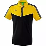 Erima Herren Squad Sport Poloshirt (1112016), gelb/schwarz/Slate Grey, 3XL