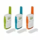 Motorola Talkabout T42 Triple PMR-Funkgeräte (3er Set, PMR446, 16 Kanäle, Reichweite 4 km)