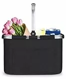 Diurwur® Tragekorb Faltbar Groß Einkaufskorb Picknickkorb mit Gepolsterten Griffen Praktischer Klappkorb Einkaufstasche mit Alurahmen Stabiler Korb 30L - ideal für Reisen/Picknick/Einkaufen/Geschenk