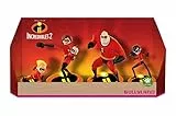 Bullyland 13289 - Spielfigurenset, Walt Disney Die Unglaublichen 2 - Set mit 5 Figuren, liebevoll handbemalte Figuren, PVC-frei, tolles Geschenk für Jungen und Mädchen zum fantasievollen Spielen