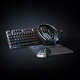 NEDIS Gaming Combo Kit - 5-in-1 - Tastatur, Headset, Maus und Mauspad - Schwarz - AZERTY - FR-Layout