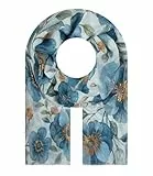 Majea Halstücher Damen Tuch Kopftuch Halstuch Schal Damen-Schal Tücher Damen Stola (880032) (blau 5)