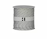 Hummelt® SilverLine-Rope Schot Seil Polyesterseil 6mm 50m weiß/schwarz auf Rolle