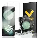 2+2 Stück Für Samsung Galaxy Z Flip 5 Panzer Schutz Glas Folie+ 2 Stück Weiche TPU Innere Schutzfolie, Fingerabdruck-ID Unterstützen, HD Clear Displayschutz Panzerfolie für Samsung Z Flip 5 5G