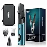 kensen Intimrasierer Mann 3 in 1 Körperrasierer Herren,Rasierer Herren Intimbereich Body Rasierer Wasserfest Body Trimmer Nass-Trocken Wiederaufladbare Achselhöhlen Leiste Rücken Brust